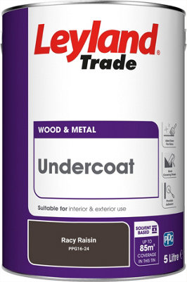 Leyland Trade Wood & Metal Undercoat Paint Racy Raisin (PPG16-24) 5L