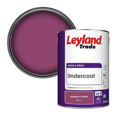Leyland Trade Wood & Metal Undercoat Paint Raspberry Cocktail (PPG17-11) 5L