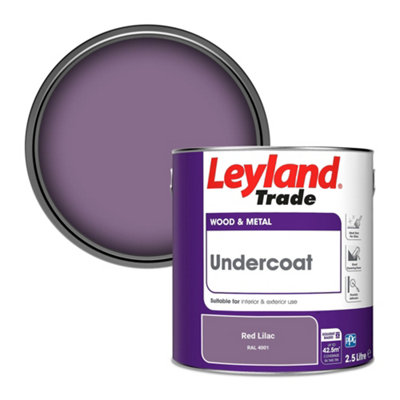 Leyland Trade Wood & Metal Undercoat Paint Red Lilac (RAL 4001) 2.5L
