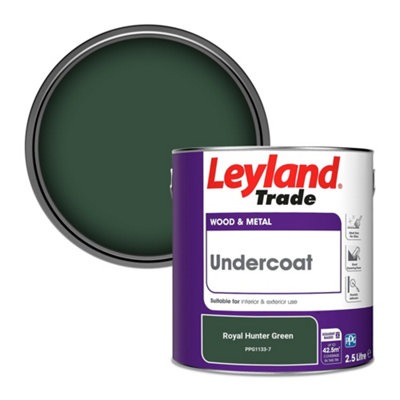 Leyland Trade Wood & Metal Undercoat Paint Royal Hunter Green (PPG1133-7) 2.5L