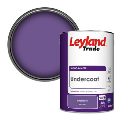 Leyland Trade Wood & Metal Undercoat Paint Royal Lilac (PPG1250-7) 5L