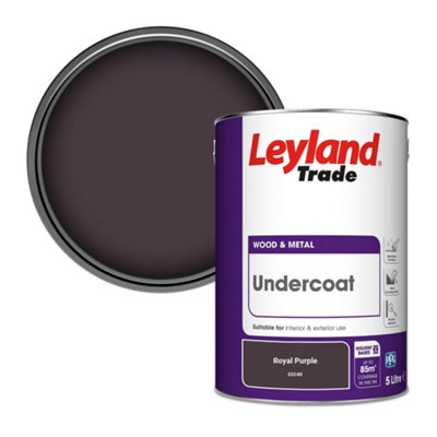 Leyland Trade Wood & Metal Undercoat Paint Royal Purple (02C40) 5L