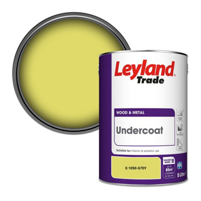 Leyland Trade Wood & Metal Undercoat Paint (S 1050-G70Y) 5L