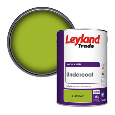 Leyland Trade Wood & Metal Undercoat Paint (S 1075-G40Y) 5L