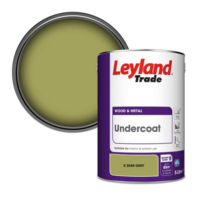 Leyland Trade Wood & Metal Undercoat Paint (S 3040-G60Y) 5L