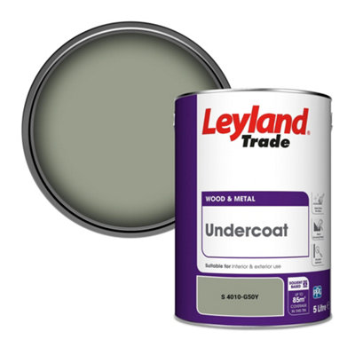 Leyland Trade Wood & Metal Undercoat Paint (S 4010-G50Y) 5L