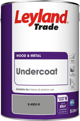 Leyland Trade Wood & Metal Undercoat Paint (S 4502-R) 5L