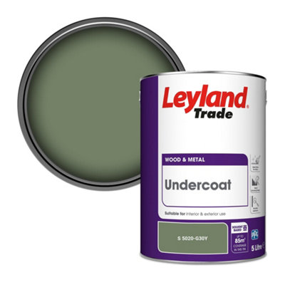 Leyland Trade Wood & Metal Undercoat Paint (S 5020-G30Y) 5L