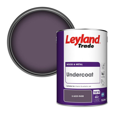 Leyland Trade Wood & Metal Undercoat Paint (S 6020-R40B) 5L