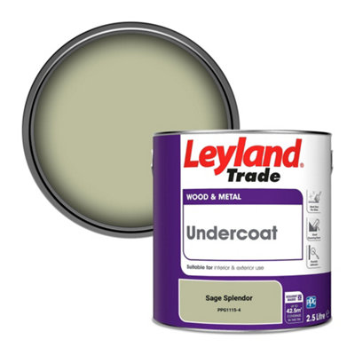 Leyland Trade Wood & Metal Undercoat Paint Sage Splendor (PPG1115-4) 2.5L