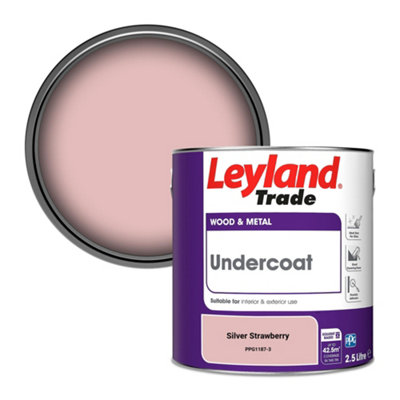 Leyland Trade Wood & Metal Undercoat Paint Silver Strawberry (PPG1187-3) 2.5L