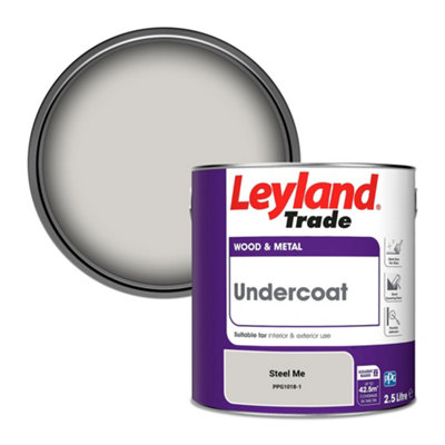Leyland Trade Wood & Metal Undercoat Paint Steel Me (PPG1018-1) 2.5L