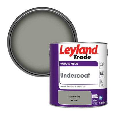 Leyland Trade Wood & Metal Undercoat Paint Stone Grey (RAL 7030) 2.5L