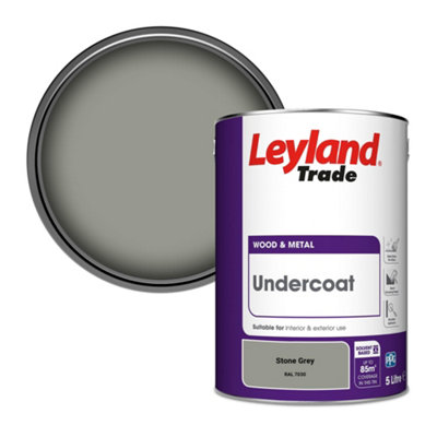 Leyland Trade Wood & Metal Undercoat Paint Stone Grey (RAL 7030) 5L