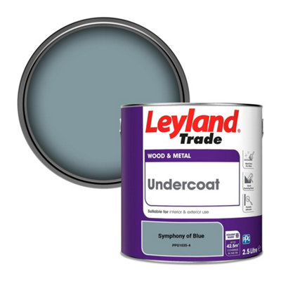 Leyland Trade Wood & Metal Undercoat Paint Symphony of Blue (PPG1035-4) 2.5L