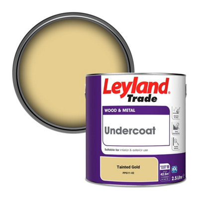 Leyland Trade Wood & Metal Undercoat Paint Tainted Gold (PPG11-02) 2.5L