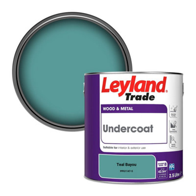 Leyland Trade Wood & Metal Undercoat Paint Teal Bayou (PPG1147-5) 2.5L