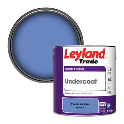 Leyland Trade Wood & Metal Undercoat Paint Violets are Blue (PPG1246-6) 2.5L