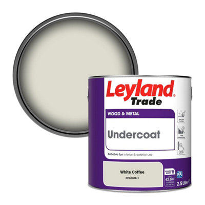 Leyland Trade Wood & Metal Undercoat Paint White Coffee (PPG1008-1) 2.5L