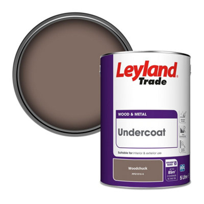Leyland Trade Wood & Metal Undercoat Paint Woodchuck (PPG1016-6) 5L