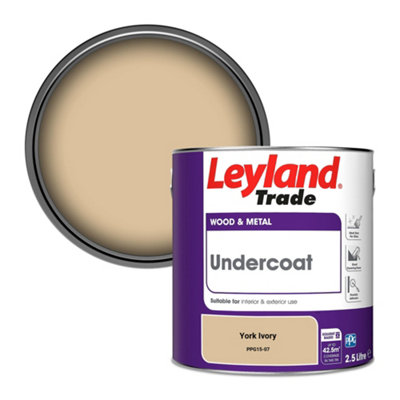 Leyland Trade Wood & Metal Undercoat Paint York Ivory (PPG15-07) 2.5L