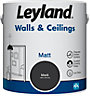 Leyland Walls & Ceilings Black Matt Paint 2.5L