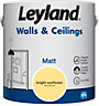 Leyland Walls & Ceilings Bright Sunflower Matt Paint 2.5L