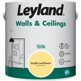 Leyland Walls & Ceilings Bright Sunflower Silk Paint 2.5L