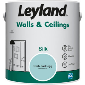 Leyland Walls & Ceilings Fresh Duck egg Silk Paint 2.5L