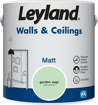 Leyland Walls & Ceilings Garden Sage Matt Paint 2.5L