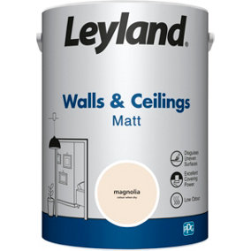 Leyland Walls & Ceilings Magnolia Matt Paint 5L