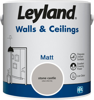 Leyland Walls & Ceilings Stone Castle Matt Paint 2.5L