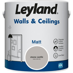 Leyland Walls & Ceilings Stone Castle Matt Paint 2.5L