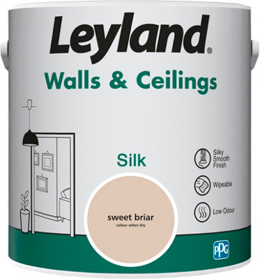 Leyland Walls & Ceilings Sweet Briar Silk Paint 2.5L at B&Q