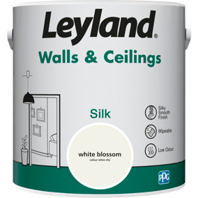 Leyland Walls & Ceilings White Blossom Silk Paint 2.5L