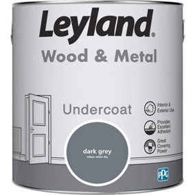 Leyland Wood & Metal Dark Grey Undercoat 2.5L
