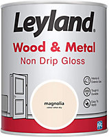 Leyland Wood & Metal Magnolia Non Drip Gloss Paint 750ml