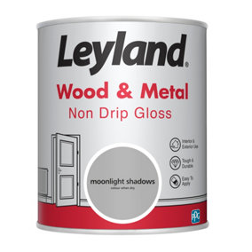 Leyland Wood & Metal Moonlight shadows Non Drip Gloss Paint 750ml