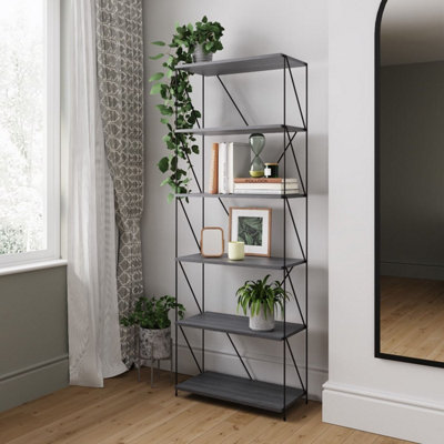 Leyo 6 Tier Storage Rack Unit Grey