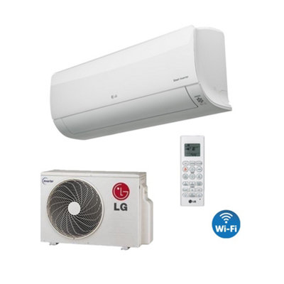 LG 2.5KW Air Conditioning Unit Deluxe High Wall System 20m² Area 2.5Kw 9000Btu Wi-Fi