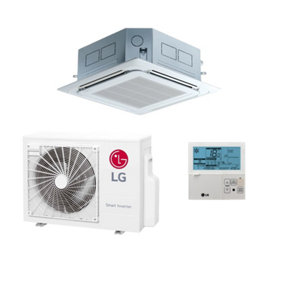 LG 2.5KW Air Conditioning Unit Split Ceiling Cassette System Heat 9000BTU