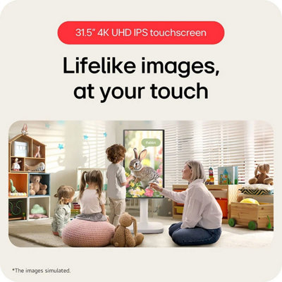 LG 32U889SA 32 Inch 4K UHD IPS Smart Monitor, Touchscreen, 60Hz, 5ms ...