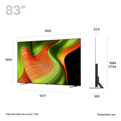 LG OLED83B56LA 83 Inch OLED 4K Ultra HD Smart TV AI Processor Gen2 ...