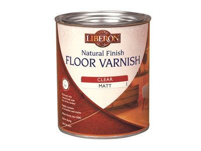 Liberon 003554 Natural Finish Floor Varnish Clear Satin 2.5 litre LIBFVWNCS25L