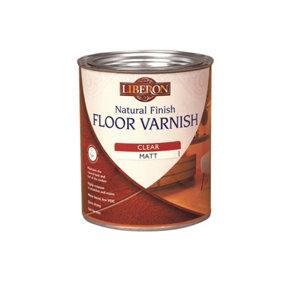 Liberon 003554 Natural Finish Floor Varnish Clear Satin 2.5 litre LIBFVWNCS25L