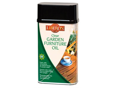 Liberon 003781 Garden Furniture Oil Clear 1 litre LIBGFOCL1L