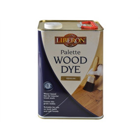 Liberon 014405 Palette Wood Dye Medium Oak 5 litre LIBWDPMO5L