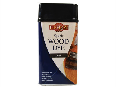 Liberon 014436 Spirit Wood Dye Ebony 1 litre LIBSDE1L | DIY at B&Q