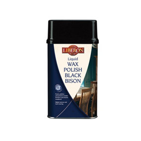Liberon 069960 Liquid Wax Polish Black Bison Medium Oak 500ml LIBBBLWMO500