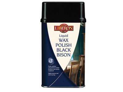 Liberon 069961 Liquid Wax Polish Black Bison Dark Oak 500ml LIBBBLWDO500